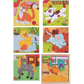 Kockaste puzzle na podeželju