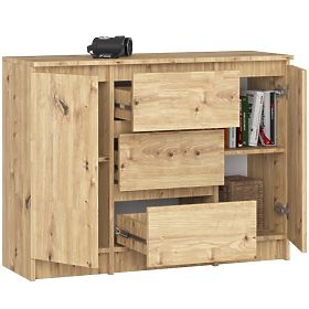 KOMODA K100 2D 3SZ PK HRAST ARTISAN