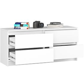 KOMODA K120 4SZ CLP PK BELA