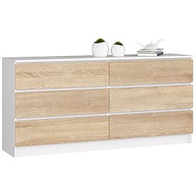 KOMODA K160 6SZ CLP PK BELA / SONOMA