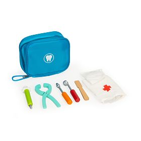 Komplet zobozdravnika torba s 7 dodatki za otroke ECOTOYS, EcoToys