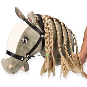 Konjiček na palici Hobby Horse Siwek Premium