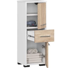 KOPALNIŠKA OMARICA FIN STEBER 30 2D 1SZ 85cm PK BELA / SONOMA