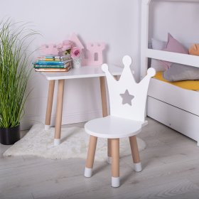 Otroška miza s stoli - Koruna - bela, Ourbaby