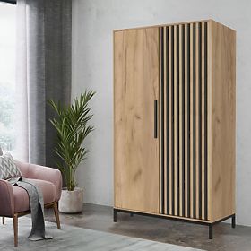 Omara LAMINO S-1 hrast craft/črna, noge: črna