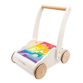 Le Toy Van Petilou Voziček z mavričnimi kockami