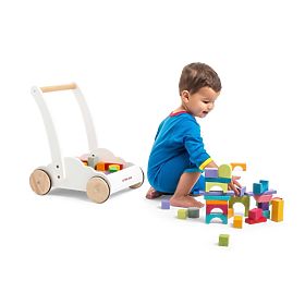 Le Toy Van Petilou Voziček z mavričnimi kockami