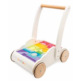 Le Toy Van Petilou Voziček z mavričnimi kockami