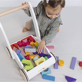 Le Toy Van Petilou Voziček z mavričnimi kockami