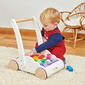 Le Toy Van Petilou Voziček z mavričnimi kockami