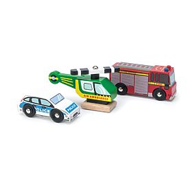 Le Toy Van Set avtomobilčkov Reševalci