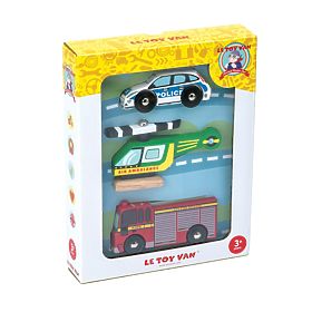 Le Toy Van Set avtomobilčkov Reševalci