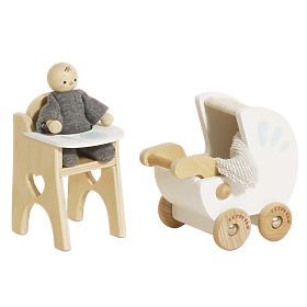 Le Toy Van Set dojenček s dodatki nova zasnova, Le Toy Van