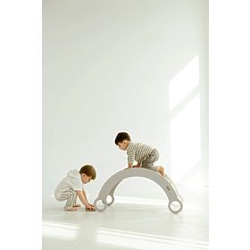 Lesena gugalnica Montessori M - bela