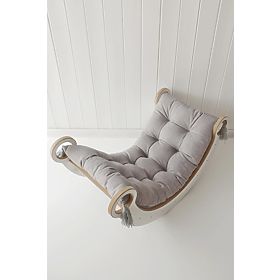 Lesena gugalnica Montessori S - bela