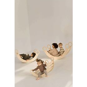 Lesena gugalnica Montessori S - naravna