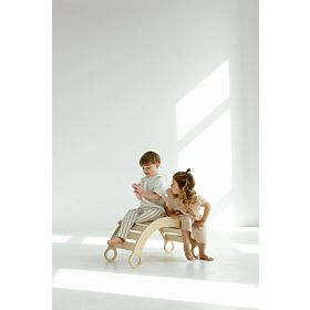 Lesena gugalnica Montessori S - naravna