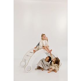 Lesena gugalnica Montessori XL - bela