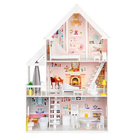 Lesena hišica za lutke Pastel, EcoToys