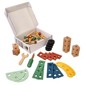 Leseni konstrukcijski set 40 elementov