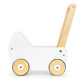 Leseni voziček za punčke hodulja ECOTOYS