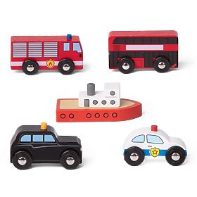 Mestni avtomobili Bigjigs Rail