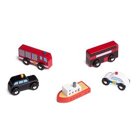 Mestni avtomobili Bigjigs Rail
