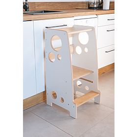 Montessori učni stolp Rings Scandi, Ourbaby®