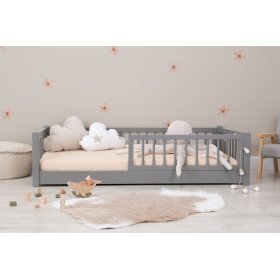 Otroška nizka postelja Montessori Ourbaby - siva, Ourbaby
