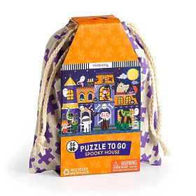Mudpuppy Puzzle Strašna hiša v platneni vrečki 36 kosov, Mudpuppy