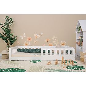 Otroška nizka postelja Montessori Meadow - bela, Ourbaby®