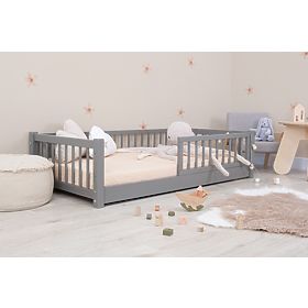Otroška nizka postelja Montessori Ourbaby - siva, Ourbaby®