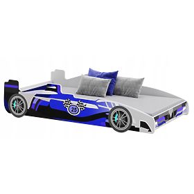 Otroška postelja FORMULA modra 160 x 80 cm