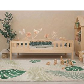 Otroška postelja Ourbaby Meadow plus 2 ograji - naravna, Ourbaby®