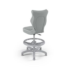 Otroški ergonomski stol za pisalno mizo prilagojen za višino 119-142 cm - siv, ENTELO