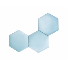 Oblazinjena plošča Hexagon- baby blue