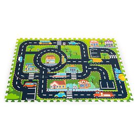 Pena podloga za otroke puzzle mesto ulice ceste IPLAY