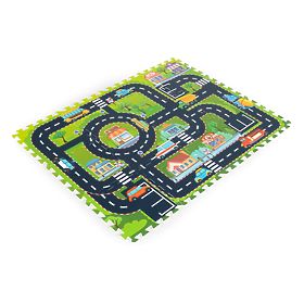 Pena podloga za otroke puzzle mesto ulice ceste IPLAY