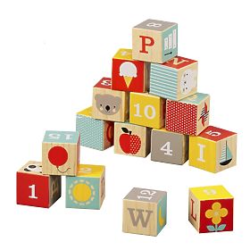 Petit Collage Lesene kocke ABC, Petit Collage