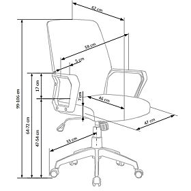 Pisarniški stol Spin - bež - bel