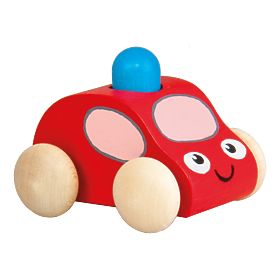 Piskajoči avto z lučko 1 kos rdeča