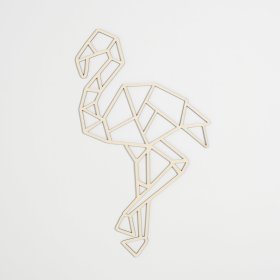 Lesena geometrijska slika - Flamingo - različne barve, Elka Design
