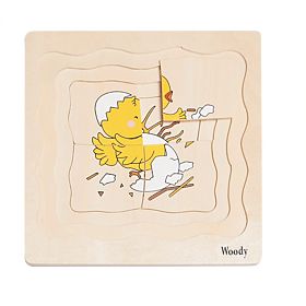 Plastne puzzle življenje kokoške