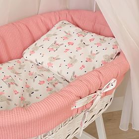 Pletena posteljica z opremo za dojenčka - Zajček, Ourbaby®