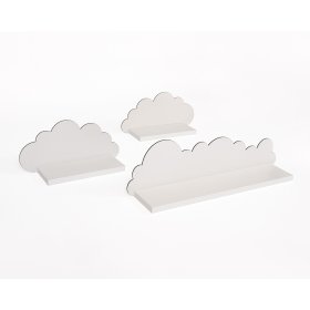 Komplet 3 polic - beli oblak, Ourbaby
