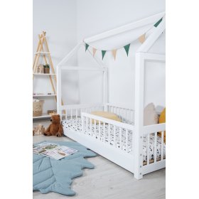 Montessori hišna postelja Elis bela