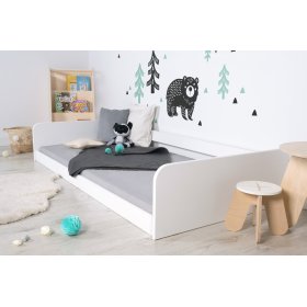 Montessori lesena postelja Sia - bela, Ourbaby