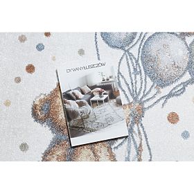 Preproga BONO 9614 krog Medved, baloni smetana / svetlo siva, F.H.Kabis