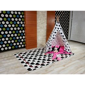 Preproga SKETCH - F755 krem/ črna - srce