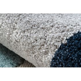 Preproga YOYO GD59 bela / siva - Mucek za otroke, strukturna, senzorične resice, F.H.Kabis